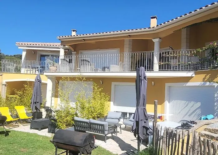 T3 Propriano Vue Mer, Neuf, Climatise Et Classe 4 Etoiles Apartment