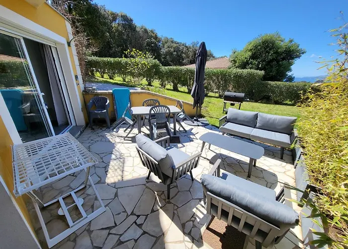 T3 Propriano Vue Mer, Neuf, Climatise Et Classe 4 Etoiles *